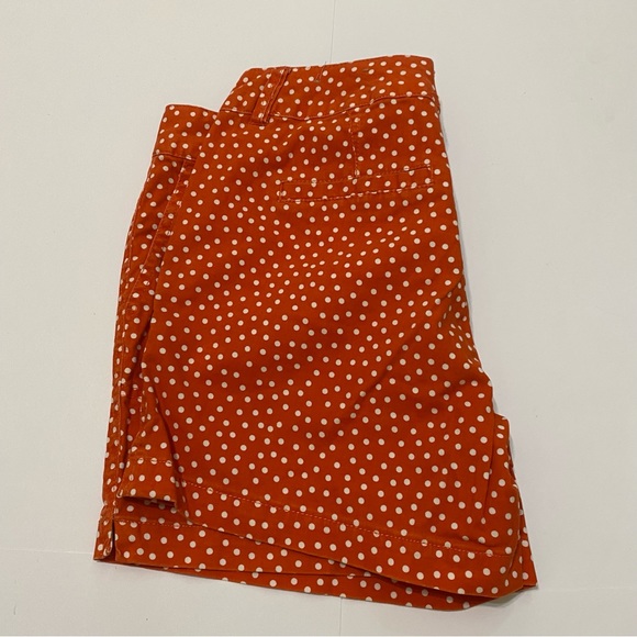 ⭐️ 75. Maurice’s orange and white polka dot shorts size 7/8 - Picture 4 of 4